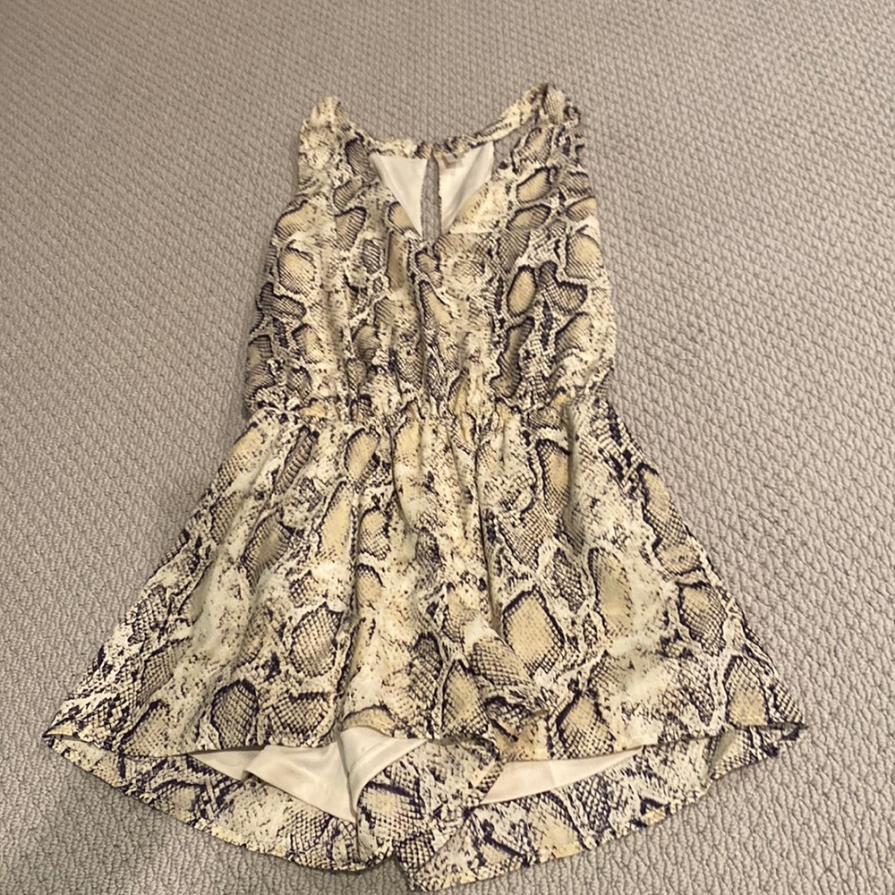 Sunset and Spring Snake Skin Romper